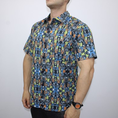 Camisa Manga Corta Botones Weid