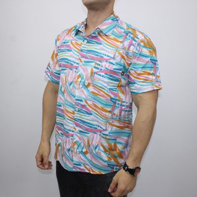 Camisa Manga Corta Botones Weid