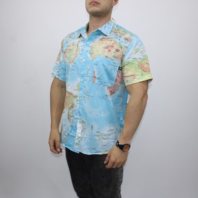 Camisa Manga Corta Botones Weid
